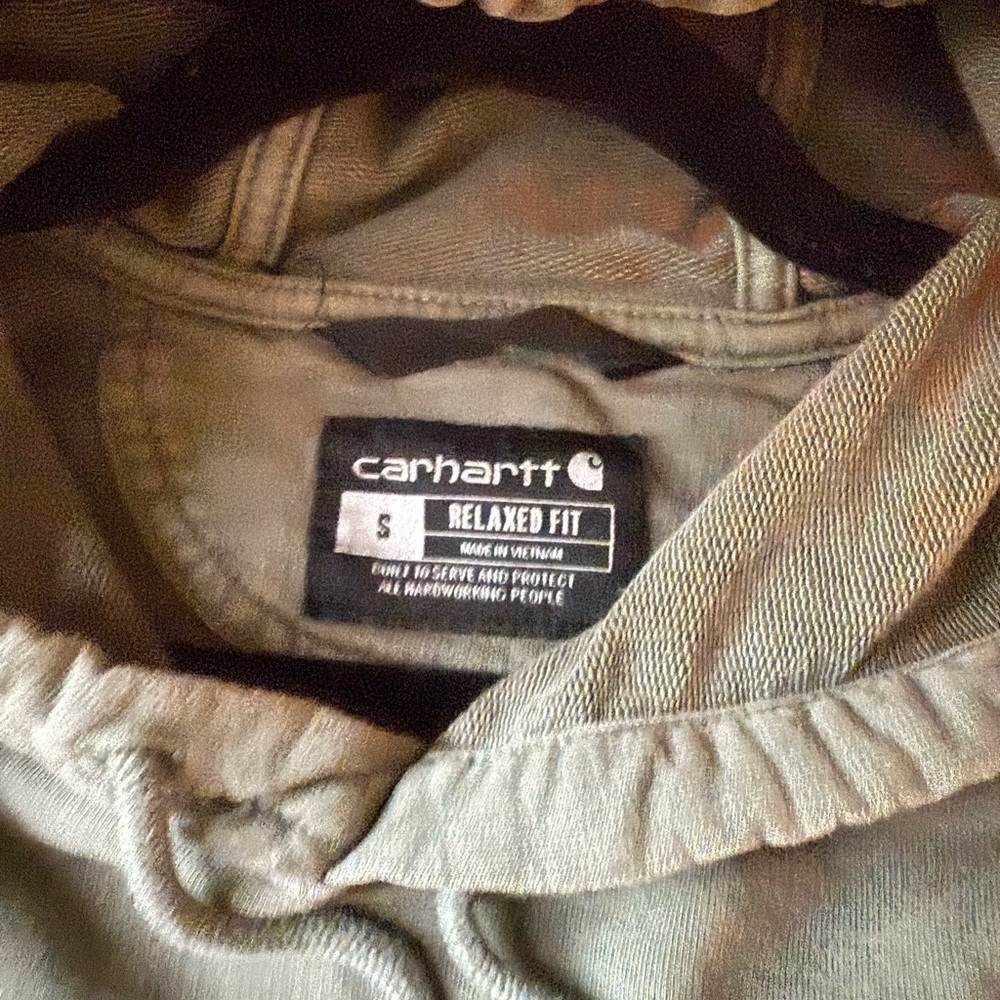 Carhartt Men's Green Hoodie, Small - Picture 3 of 4